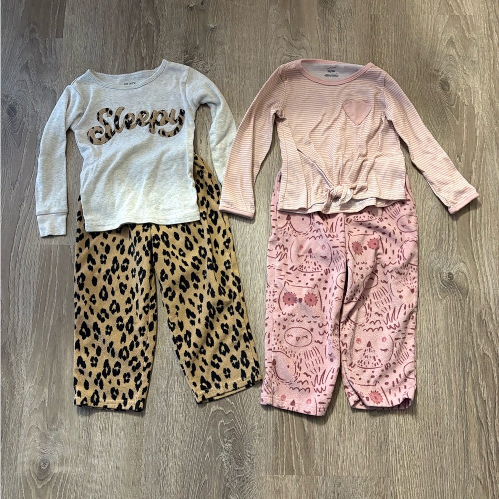 Toddler Girls Pajama Sets - 3T